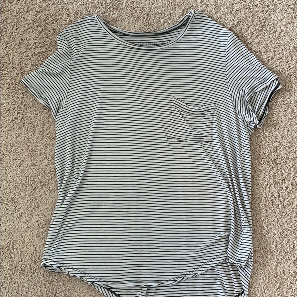 American Eagle Striped Soft and Sexy Tee